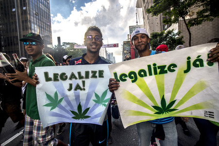 Hanf-Parade in Sao Paulo