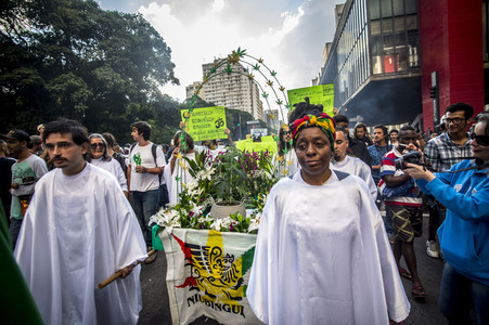 Hanf-Parade in Sao Paulo