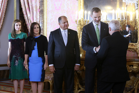 Lunch zu Ehren von Präsident Solis in Madrid