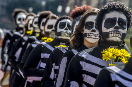 Demonstration gegen Sparmaßnahmen im Kulturbereich in Sao Paulo
