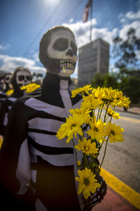 Demonstration gegen Sparmaßnahmen im Kulturbereich in Sao Paulo