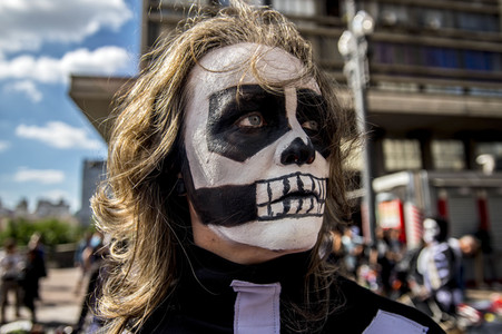 Demonstration gegen Sparmaßnahmen im Kulturbereich in Sao Paulo