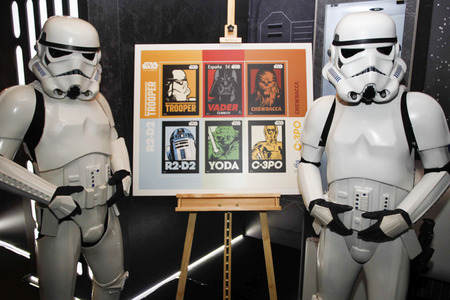 Briefmarkenpräsentation zu 40 Jahre Star Wars in Madrid