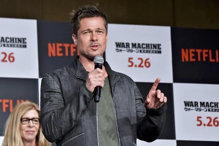 Pressekonferenz 'War Machine' in Tokio