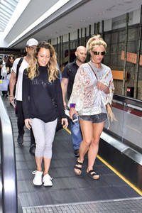 Ankunft von Britney Spears in Narita