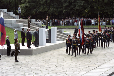 Verabschiedung der russischen Streitkräfte aus Deutschland in Berlin