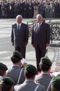 Verabschiedung der russischen Streitkräfte aus Deutschland in Berlin