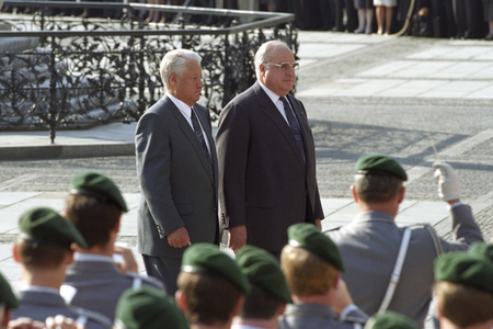 Verabschiedung der russischen Streitkräfte aus Deutschland in Berlin