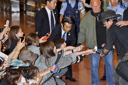 Ankunft von Johnny Depp in Tokio