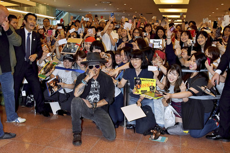 Ankunft von Johnny Depp in Tokio