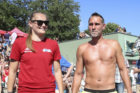 Wassersprung-Show 'Sprung meines Lebens' in Halle