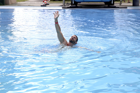 Wassersprung-Show 'Sprung meines Lebens' in Halle
