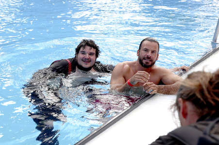 Wassersprung-Show 'Sprung meines Lebens' in Halle