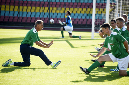 Fußballspiel FC Bundestag vs. FC Diabetologie in Berlin