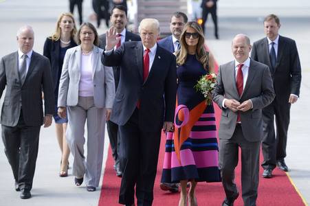Flughafenankünfte der Staatschefs zum G20-Gipfel in Hamburg