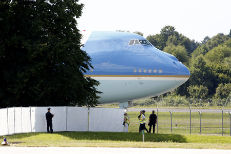 Flughafenankünfte der Staatschefs zum G20-Gipfel in Hamburg