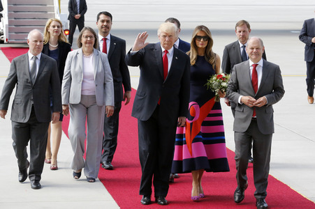 Flughafenankünfte der Staatschefs zum G20-Gipfel in Hamburg