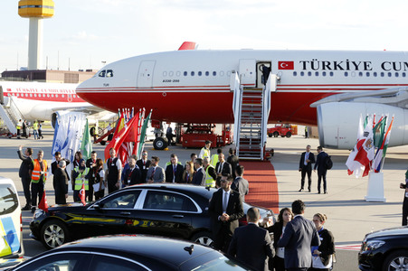 Flughafenankünfte der Staatschefs zum G20-Gipfel in Hamburg