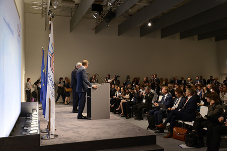 EU-Pressekonferenz auf dem G20-Gipfel in Hamburg