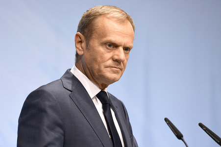 EU-Pressekonferenz auf dem G20-Gipfel in Hamburg