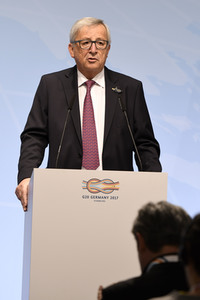 EU-Pressekonferenz auf dem G20-Gipfel in Hamburg