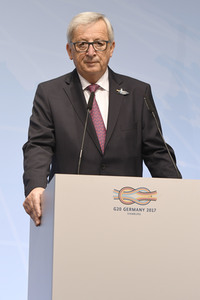 EU-Pressekonferenz auf dem G20-Gipfel in Hamburg