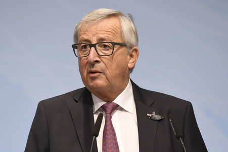 EU-Pressekonferenz auf dem G20-Gipfel in Hamburg
