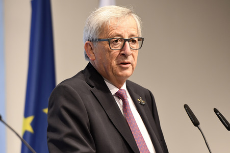EU-Pressekonferenz auf dem G20-Gipfel in Hamburg