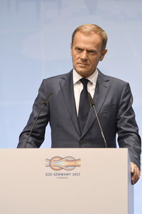 EU-Pressekonferenz auf dem G20-Gipfel in Hamburg