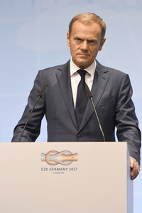 EU-Pressekonferenz auf dem G20-Gipfel in Hamburg