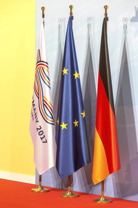 Begrüßung der G20-Gipfel Teilnehmer in Hamburg