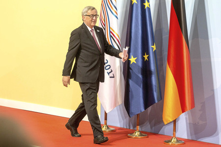 Begrüßung der G20-Gipfel Teilnehmer in Hamburg