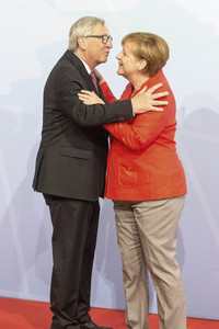 Begrüßung der G20-Gipfel Teilnehmer in Hamburg