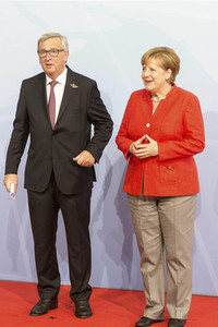 Begrüßung der G20-Gipfel Teilnehmer in Hamburg