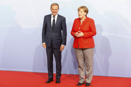 Begrüßung der G20-Gipfel Teilnehmer in Hamburg