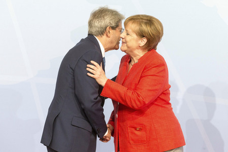 Begrüßung der G20-Gipfel Teilnehmer in Hamburg