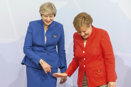 Begrüßung der G20-Gipfel Teilnehmer in Hamburg