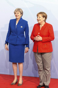 Begrüßung der G20-Gipfel Teilnehmer in Hamburg