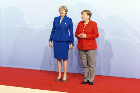 Begrüßung der G20-Gipfel Teilnehmer in Hamburg