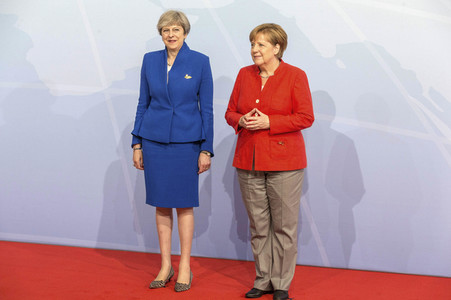 Begrüßung der G20-Gipfel Teilnehmer in Hamburg
