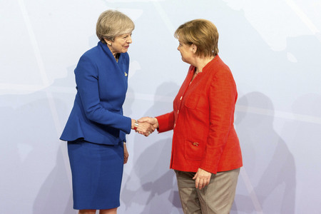Begrüßung der G20-Gipfel Teilnehmer in Hamburg