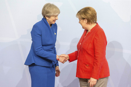Begrüßung der G20-Gipfel Teilnehmer in Hamburg