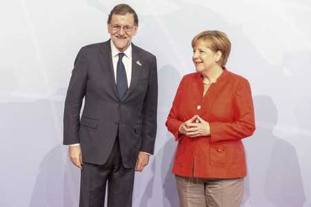 Begrüßung der G20-Gipfel Teilnehmer in Hamburg