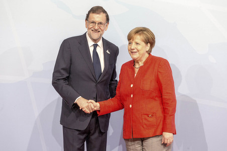 Begrüßung der G20-Gipfel Teilnehmer in Hamburg