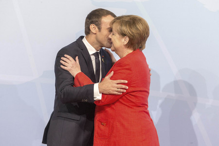 Begrüßung der G20-Gipfel Teilnehmer in Hamburg