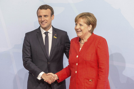 Begrüßung der G20-Gipfel Teilnehmer in Hamburg