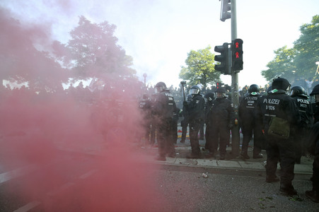 'G20 Welcome to Hell' Demo in Hamburg