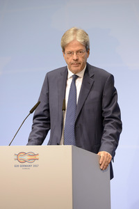 G20 Pressekonferenz von Paolo Gentiloni in Hamburg