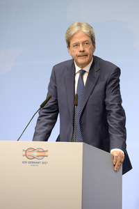 G20 Pressekonferenz von Paolo Gentiloni in Hamburg