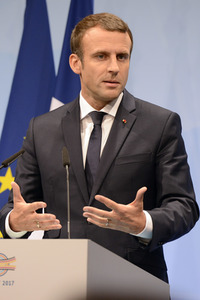 G20 Pressekonferenz von Emmanuel Macron in Hamburg
